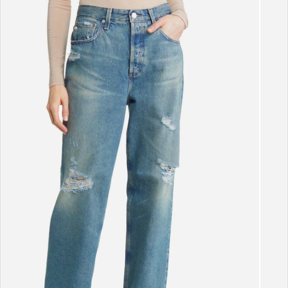 AG (ag-ed) clove high waist straight leg jean